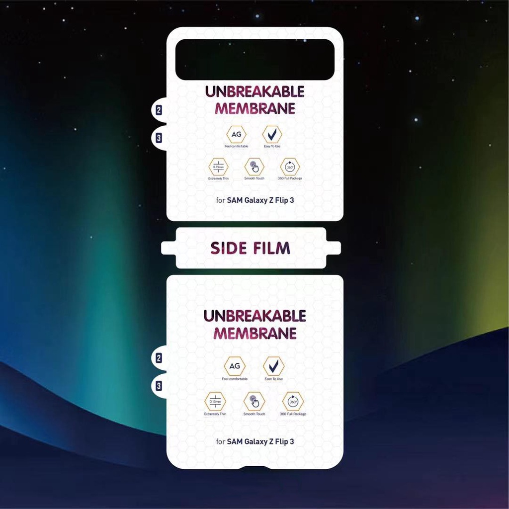 Dán màn hình Samsung Z Flip 3 -Z Flip 4 full màn dẻo trong suốt PPF tự phục hồi vết xước–Dán dẻo Samsung Galaxy Z Flip 3
