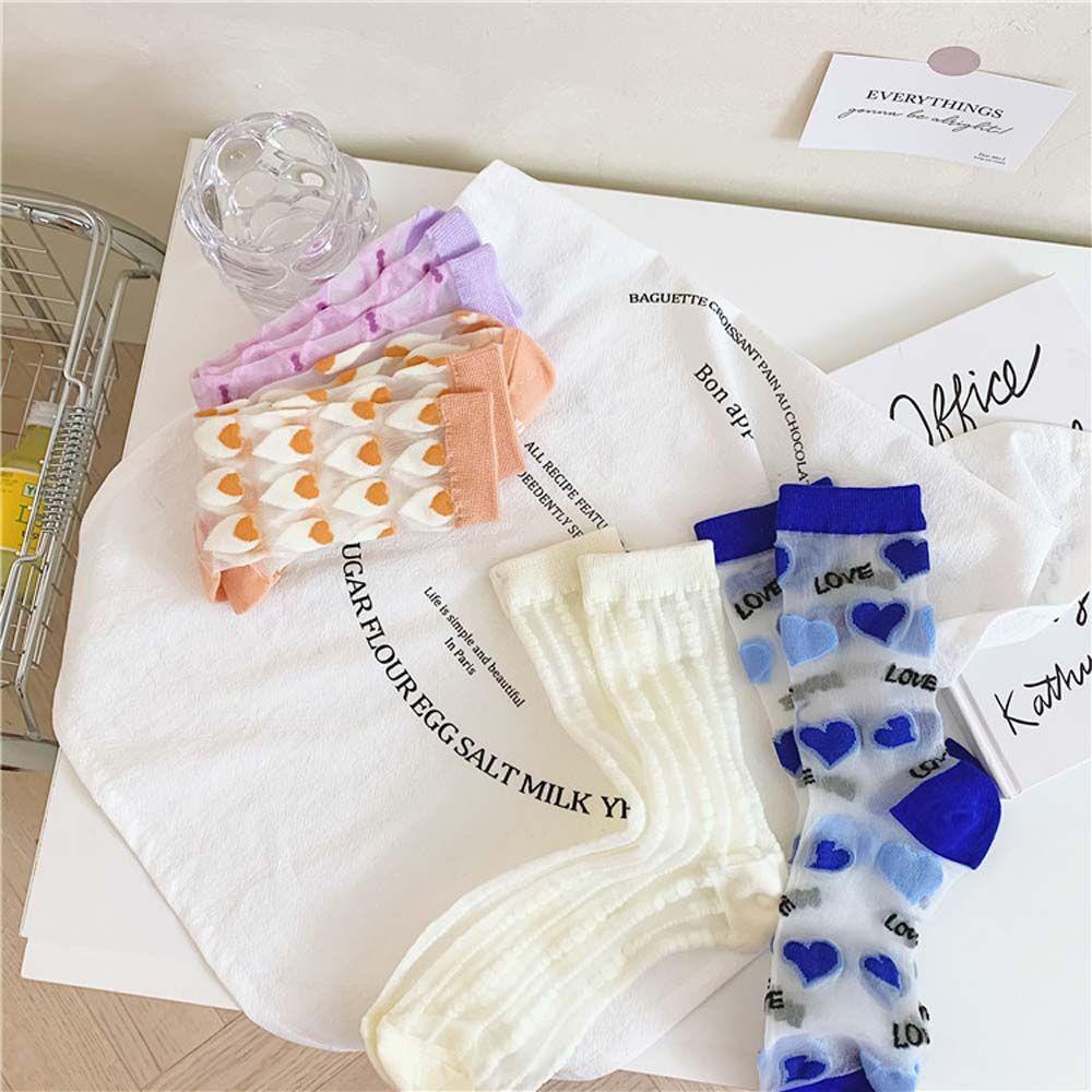 MXGOODS Kính Tất Lưới Xuyên Thấu Phong Cách Hàn Quốc