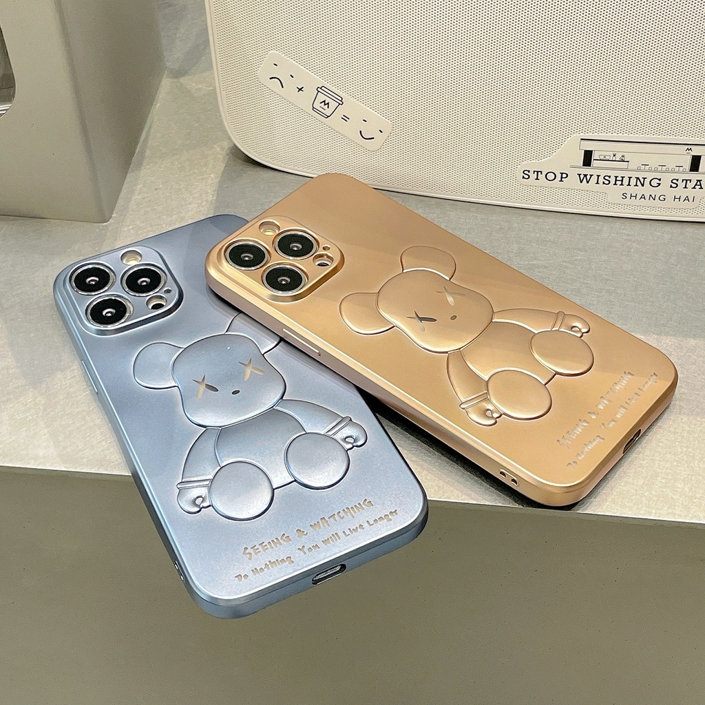 Ốp Điện Thoại tpu Mềm Hình Gấu 3D Cho iPhone 7 8 X XS XR XS max 7Plus 8Plus 11 11 pro 11 pro max 12 13 proamx 12 pro max