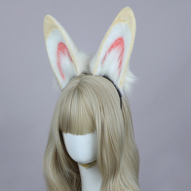 Băng Đô Tai Thỏ Phối Lông Hóa Trang Nhân Vật Hoạt Hình Dễ Thương