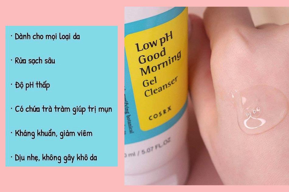 Sửa Rửa Mặt Dạng Gel Cosrx Good Morning Gel Cleanser (150 ml) cân bằng độ pH phù hợp với mọi loại da | BigBuy360 - bigbuy360.vn
