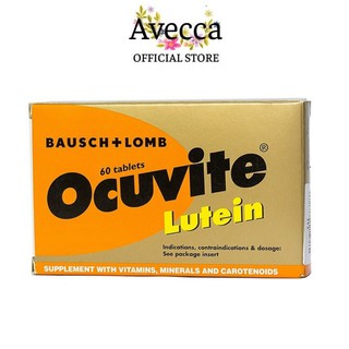 Viên Uống Bổ Mắt,Sáng Mắt,Hỗ Trợ Tăng Cường Thị Lực và Ngăn Ngừa Thoái Hóa Điểm Vàng Ocuvite Lutein Bausch & Lomb 60Viên