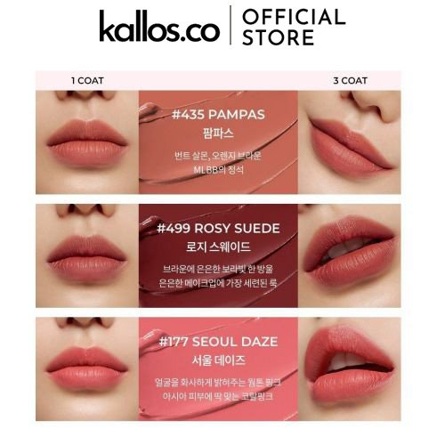 Son Kem Lì Hera Sensual Powder Matte Liquid Set Gift Mini Bag Present - Kallos Vietnam