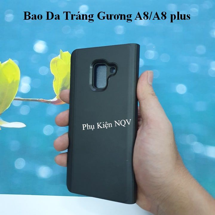 Samsung A8/ A8 plus|| Bao Da Clear View Standing Samsung A8/A8 plus - Pk NQV | BigBuy360 - bigbuy360.vn
