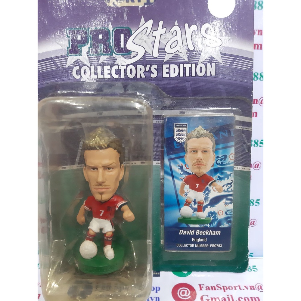 Tượng Beckham 7 England 2002 2003 2004 away corinthian PRO753 figure cầu thủ bóng đá
