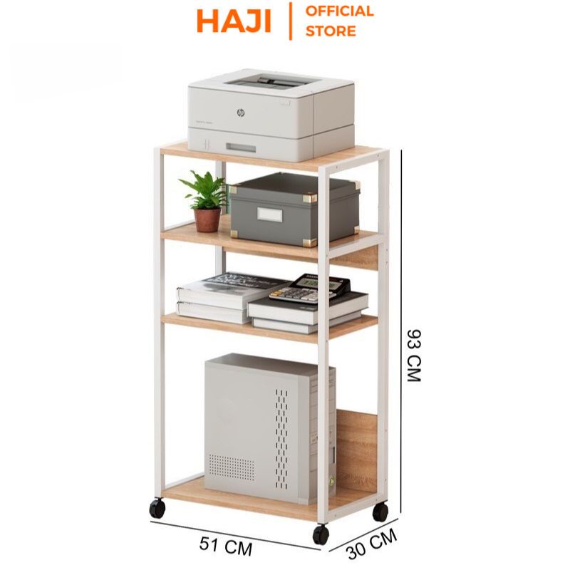 Kệ để tài liệu HAJI nhiều tầng có bánh xe di chuyển thông minh thương HAJI C65
