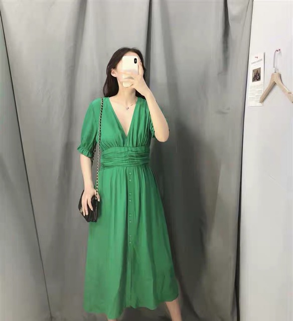 Váy maxi lụa cos zara