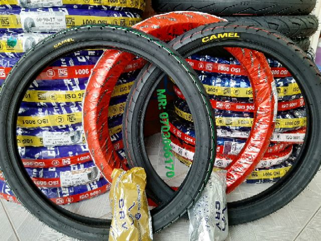 CẶP VỎ RUỘT CAMEL 60.80,70.80 GẮN XE WAVE DREAM, SIRIUS, EXCITER VÀ CÁC DÒNG XE