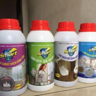 Nước tẩy rửa Smart: Tẩy sứ, kính, dầu mỡ, cặn canxi inox