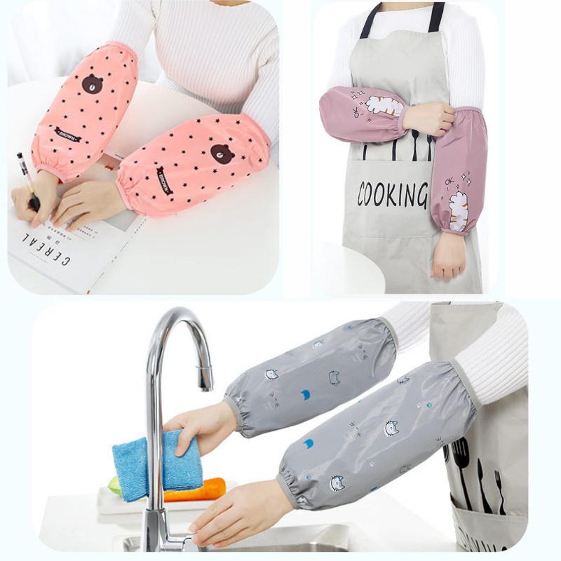 SET 2 BAO ỐNG TAY ÁO CHỐNG BẨN CHỐNG THẤM CUTE DÙNG TRONG NHÀ BẾP