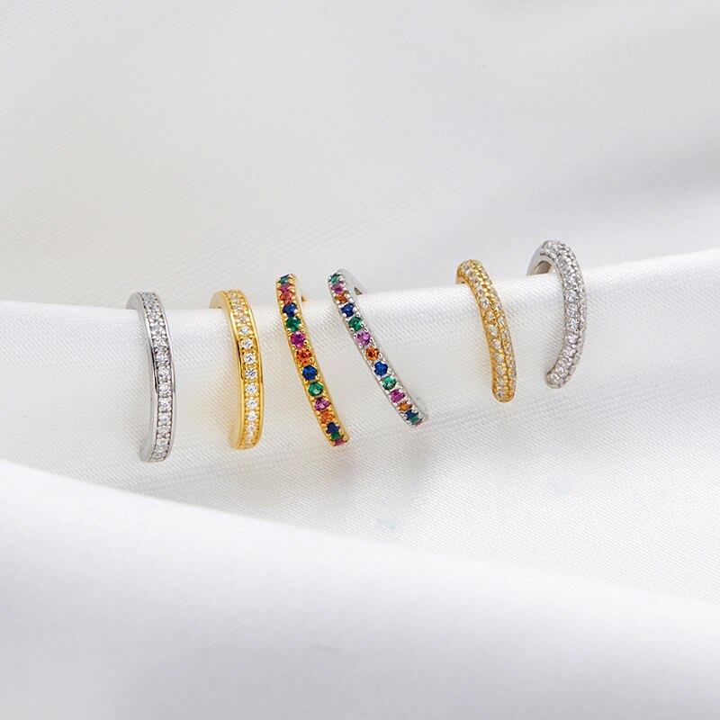 1 Chiếc Bông Tai Bamoer bạc 925 Đính Đá zircon SCE993