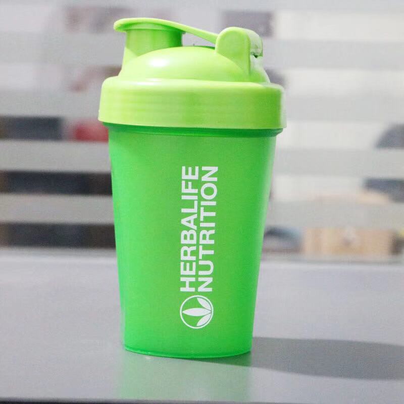 Bộ bình lắc đồ uống kèm bóng thép không gỉ Herbalife dung tích 400ml tiện dụng