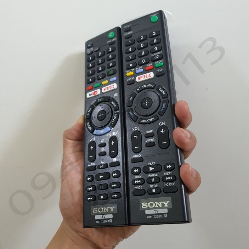 Remote tivi, Điều khiển tivi sony hàng cao cấp RMT-TX200, TX300 (HÀNG XUẤT MALAYSIA)