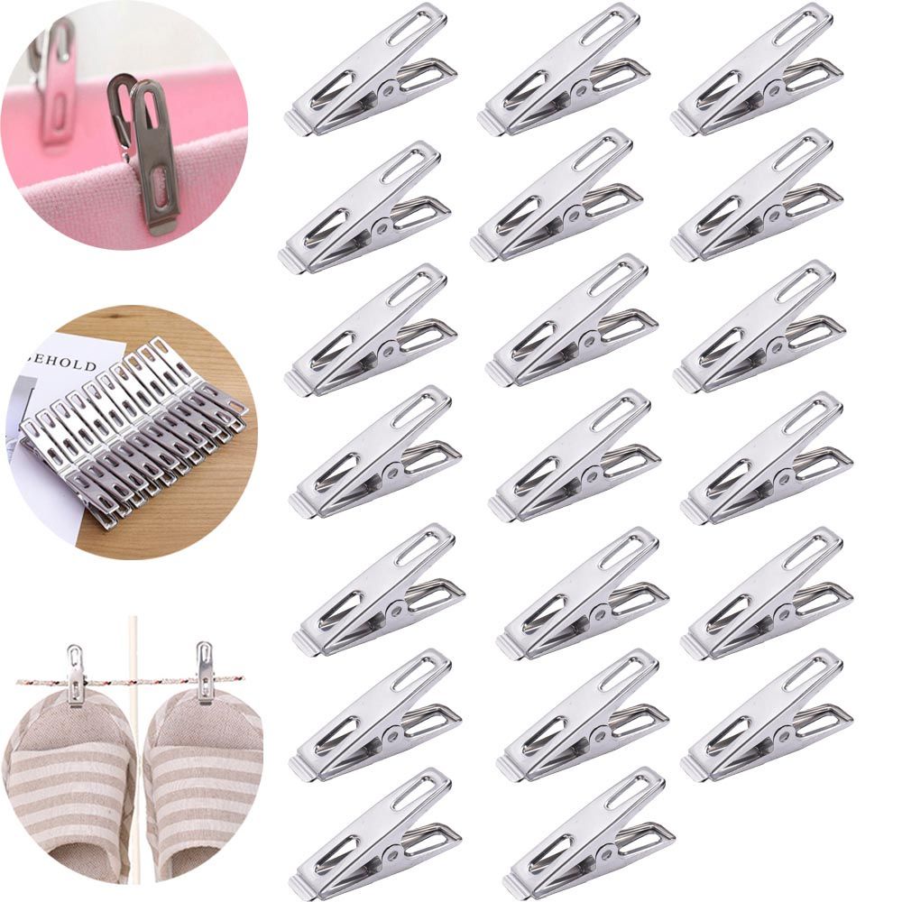 Kẹp quần áo bằng thép không gỉ tiện dụng cho gia đình