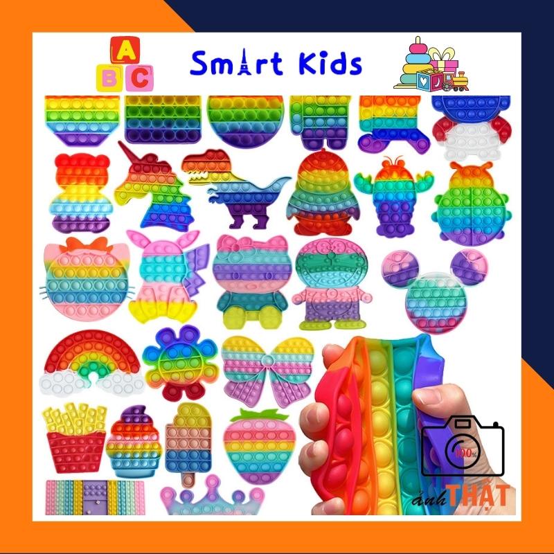 Trò Chơi Pop It Fidget Toys Giá Rẻ Đồ Chơi Game Mini Bóp Bong Bóng Giảm Căng Thẳng Cho Người Lớn Trẻ Em SmartKids-SKPI02