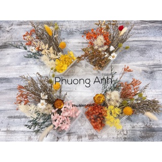 Hoa khô cài tóc hỗn hợp chất lượng đáng tiền