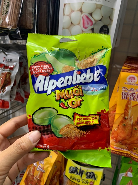 Kẹo alpenliebe muối ớt
