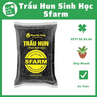 Trấu hun nguyên cánh sfarm, tro sinh học, giá thể trộn đất