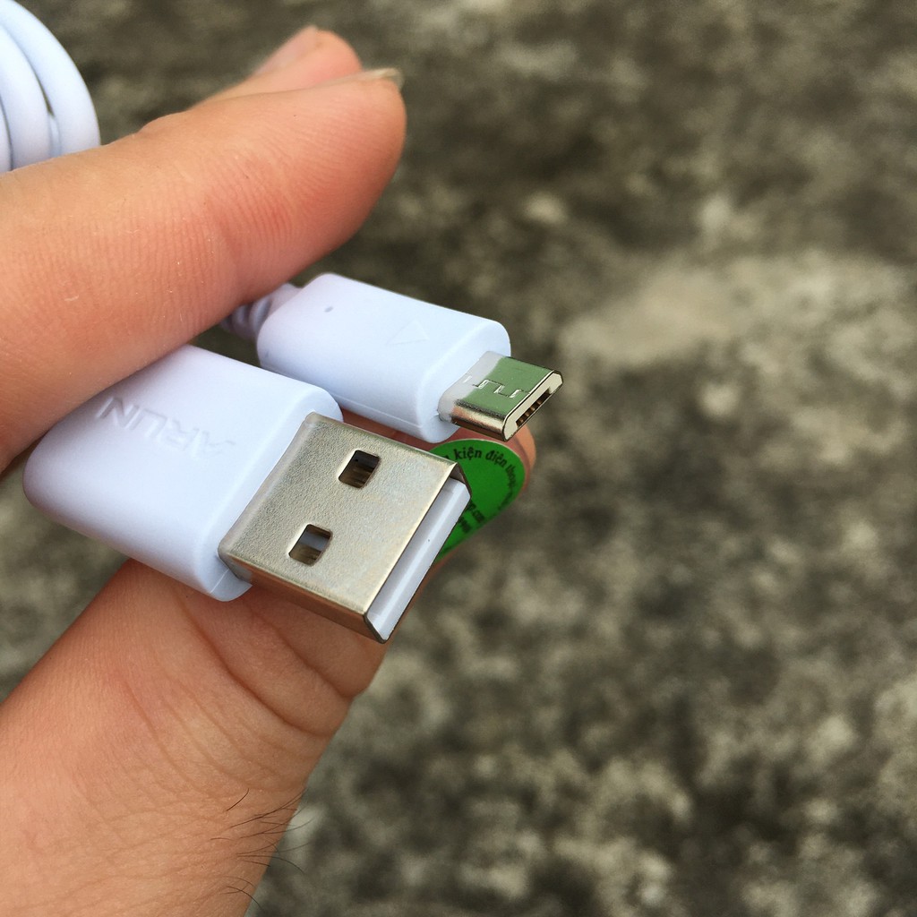 Cáp sạc Micro USB chính hãng, giá rẻ. Bảo hành 3 tháng 1 đổi 1.