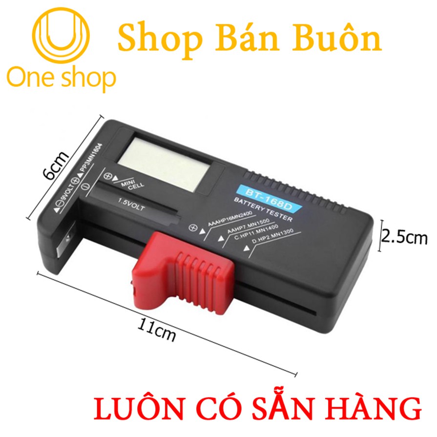 Đồng Hồ Đo Dung Lượng Pin 1.5-9VDC Hiển Thị LCD BT168D
