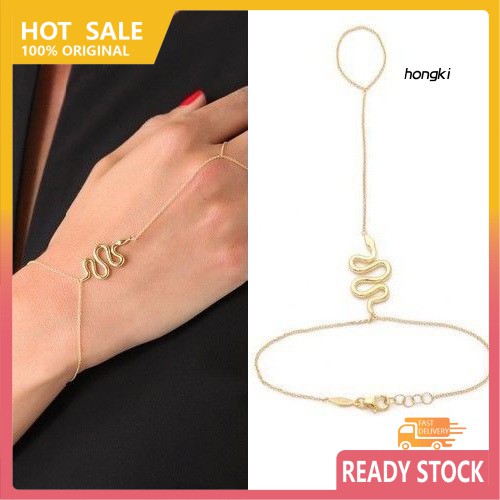 Vòng Tay Hợp Kim Hình Con Rắn Thiết Kế Độc Đáo Cho Nữ