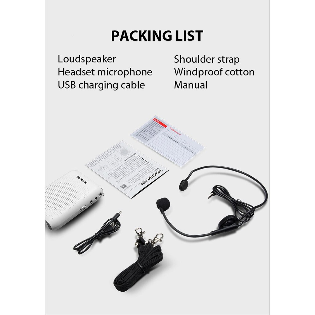 TAKSTAR E220 Máy Trợ Giảng Không dây Loa Microphone FM Công Suất Lớn Phù hợp Cho Hướng Dẫn viên Giáo Viên