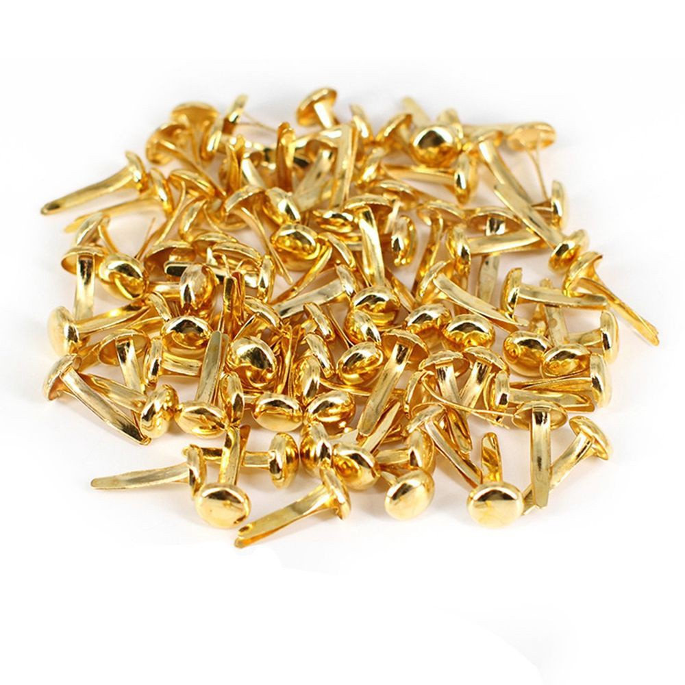 Set 100 Đinh Tán Đầu Tròn Nhiều Màu Dùng Để Trang Trí Thủ Công Diy