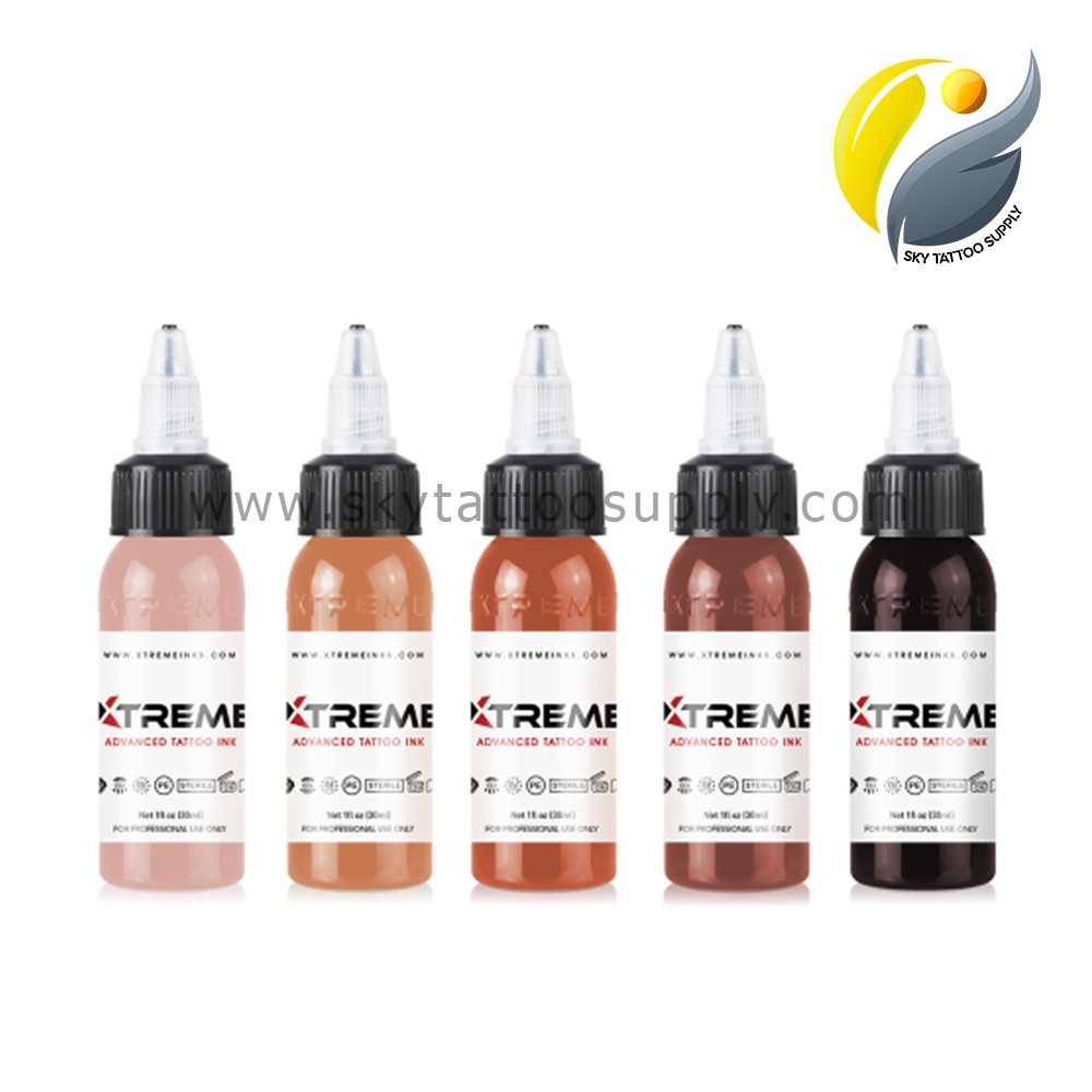 Mực Xăm Set Flesh Tone Màu Da Chân Dung - XTREME INK