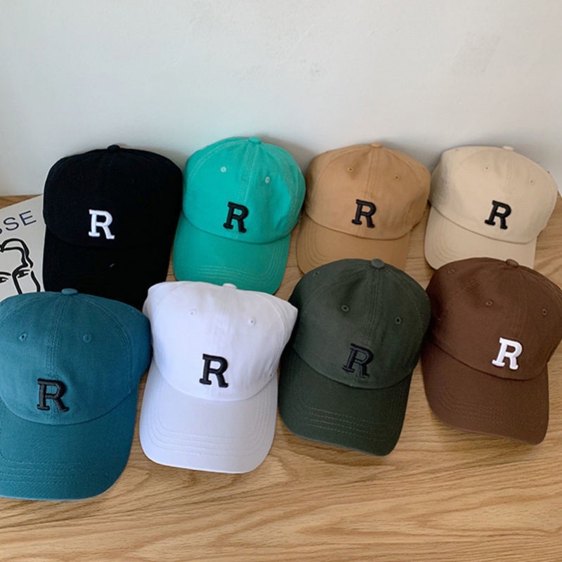 Mũ Lưỡi Trai Màu Nâu Thêu Chữ Thời Trang Thu Đông Xinh Xắn Cho Nữ