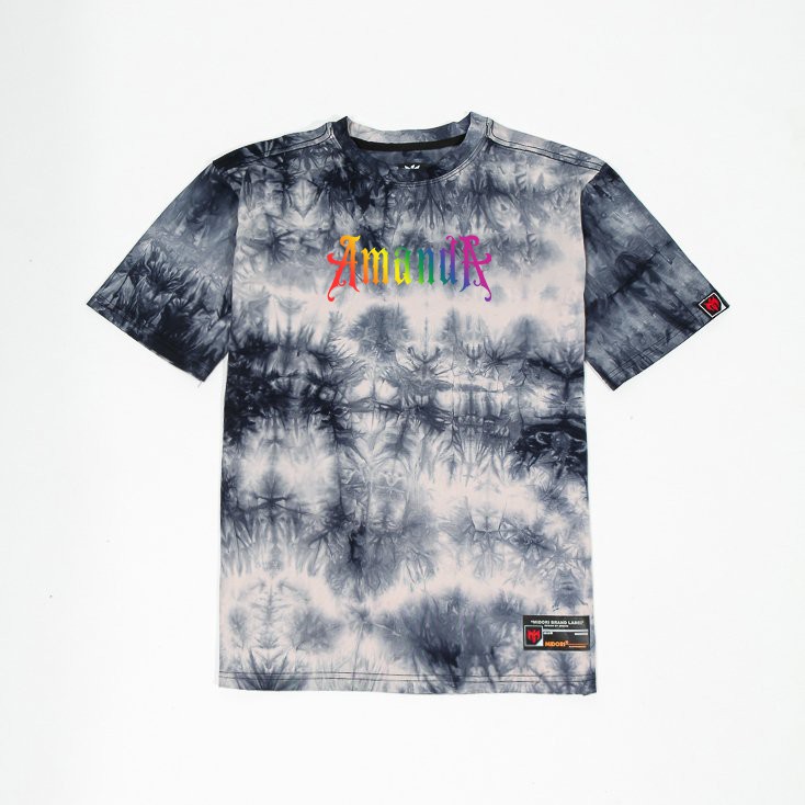 Áo thun loang màu form rộng tay lỡ nam nữ Phông tiedye Unisex phản quang Local Brand Chính Hãng Mi Midori
