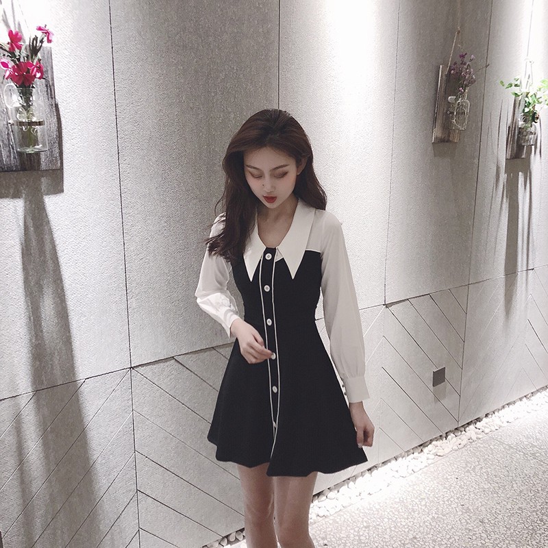 đầm tiểu thư hàn quốc