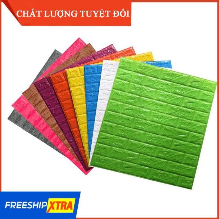 [FREESHIP] [BAO DÍNH, 1 ĐỔI 1, MẪU MỚI NHẤT] Xốp dán tường giả gạch 3D - Khổ lớn 70x77cm chống va đập bền hình ảnh đẹp | BigBuy360 - bigbuy360.vn