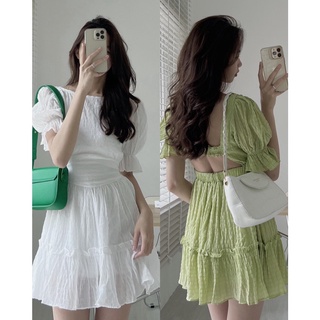 Đầm hở lưng, Váy xốp hở lưng chun sau