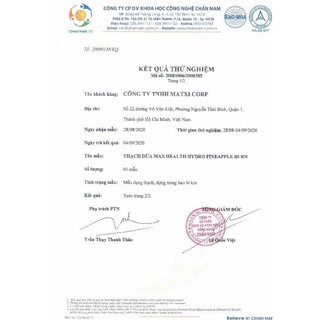 (hàng sịn công ty) Thạch dứa giảm cân matxi corp chính hãng Hydro Pinapple Burn vị trái cây ăn ngon dáng đẹp