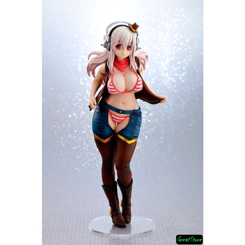( Hàng sẵn, giá tốt ) Mô hình Anime SoniComi Sonico model Cowboy Girl 1/7 24cm