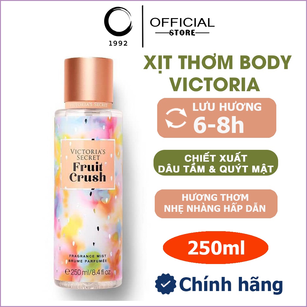 Xịt Thơm Body 💞𝑭𝒓𝒆𝒆𝒔𝒉𝒊𝒑💖 Xịt Thơm Toàn Thân Victoria's Secret 💋 FRUIT CRUSH ❤Body Mist 250ml - Xịt BODY [✔️Chính Hãng]