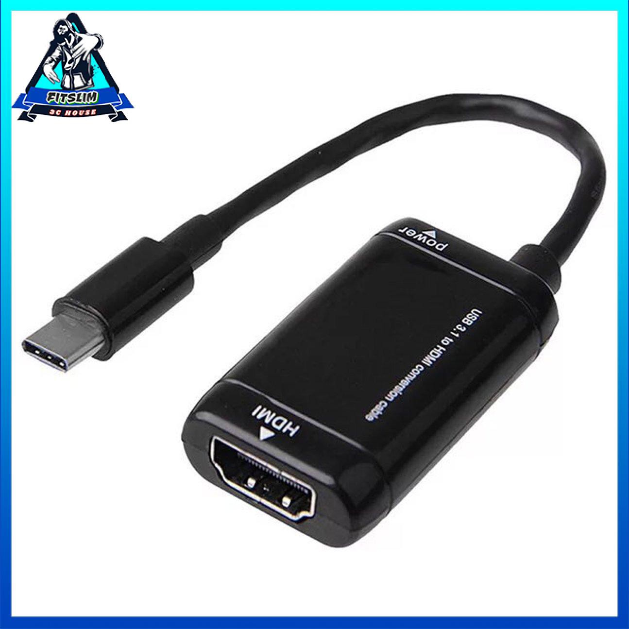 Bộ chuyển đổi USB-C loại C sang HDMI Cáp TV USB 3.1 cho máy tính bảng điện thoại MHL Android