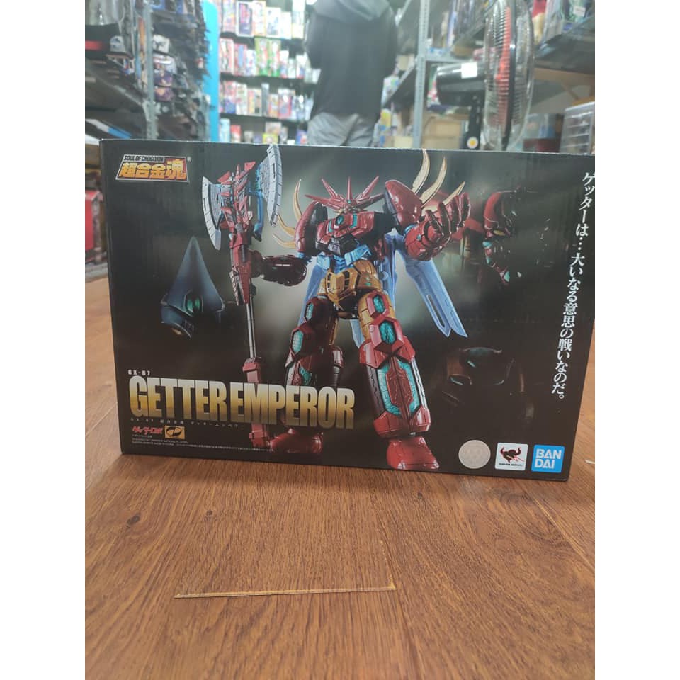 MÔ HÌNH CHÍNH HÃNG SOUL OF CHOGOKIN SAGA GETTER EMPEROR GX-87 LIKE NEW