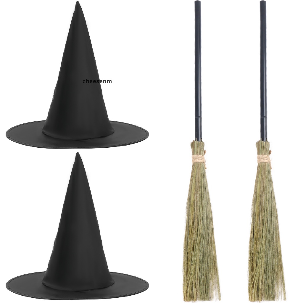 Chổi Phù Thủy Bằng Nhựa Dùng Hóa Trang Halloween
