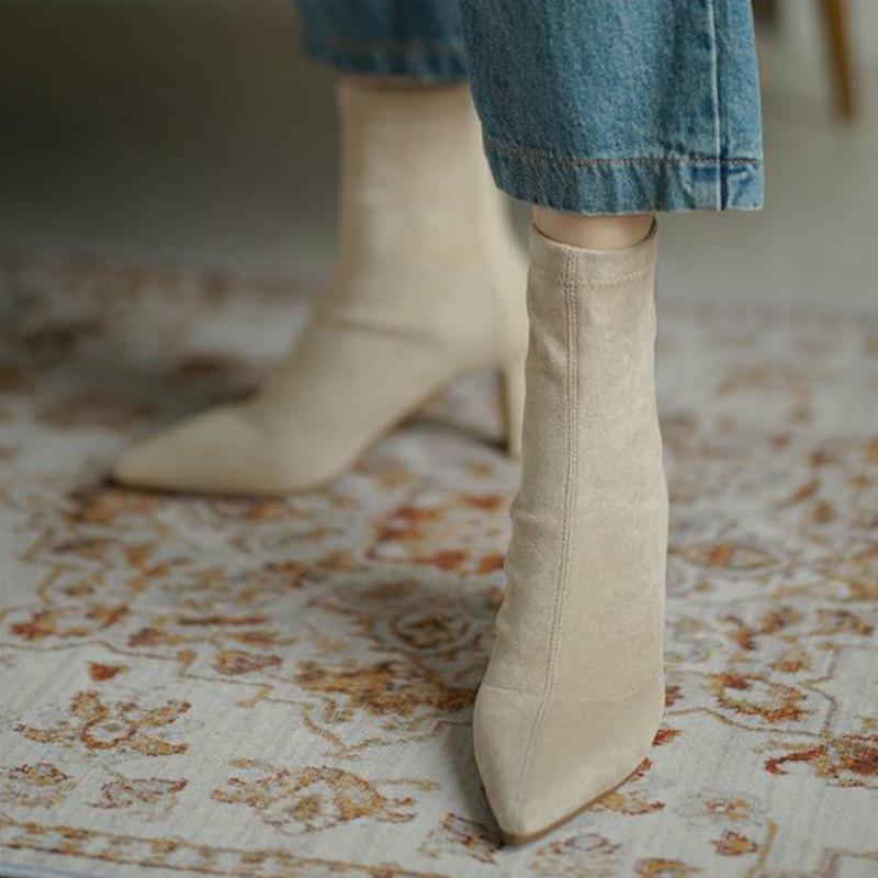 Giày Bốt Gót Cao Mũi Nhọn Đẹp Mắt Dành Cho Bạn Nữ | BigBuy360 - bigbuy360.vn