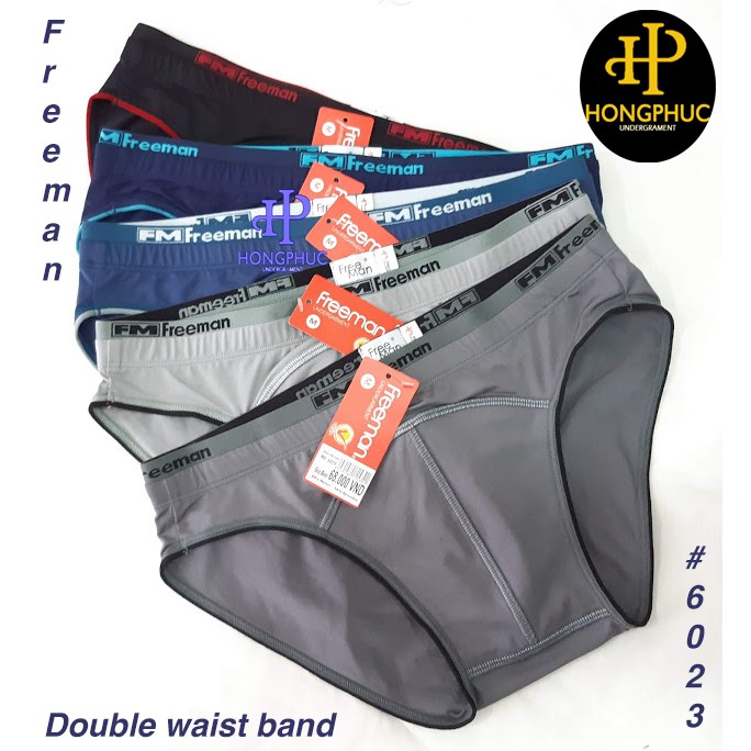 [FREEMAN] Quần Lót Nam/Sịp Nam Thun Lạnh 4D Spandex 2 Tầng Lưng