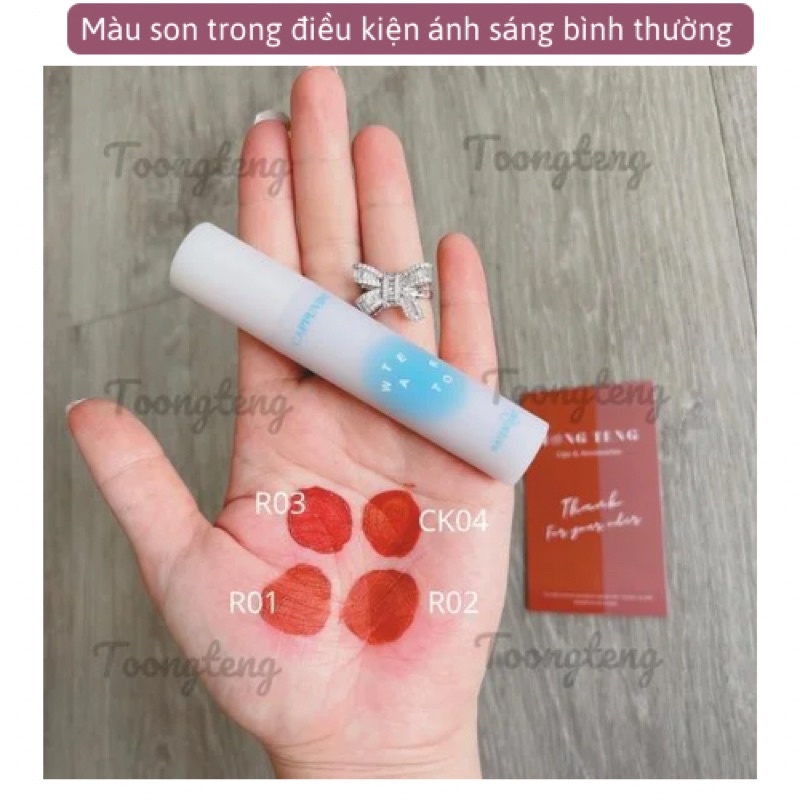 Son kem lì Cappuvini phong cách ins mềm mại tôn da water tint