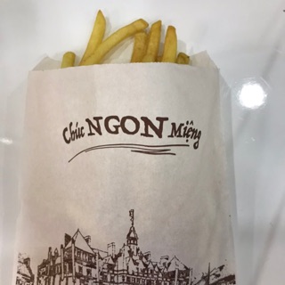 Túi giấy đựng gà rán, khoai lang, khoai tây 1000 cái