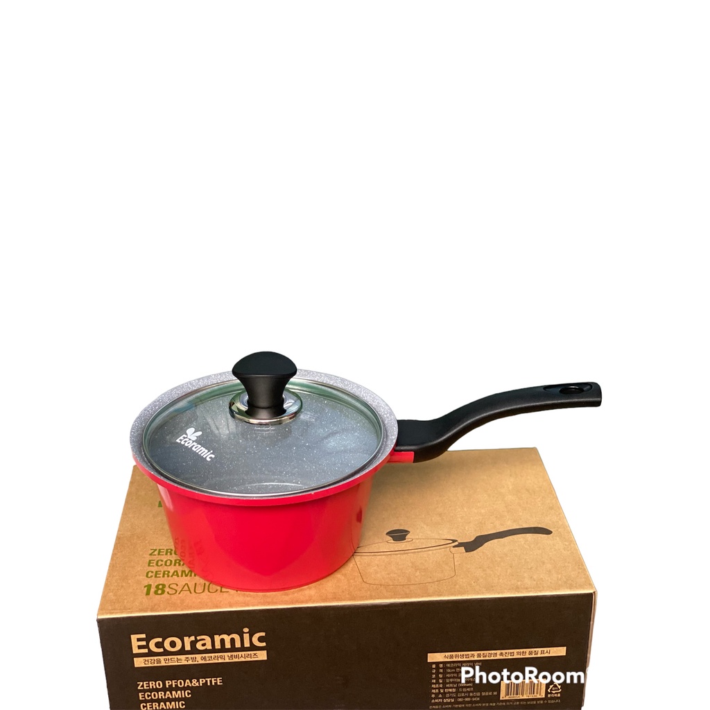 Nồi Đúc Ceramic Vân Đá Đáy Từ Chống Dính 18cm