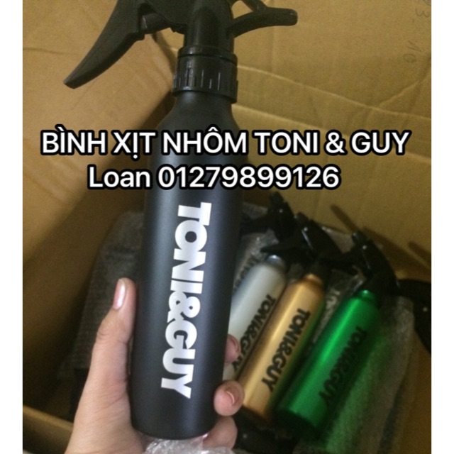 BÌNH XỊT NHÔM TONI &amp; GUY ( màu ngẫu nhiên)