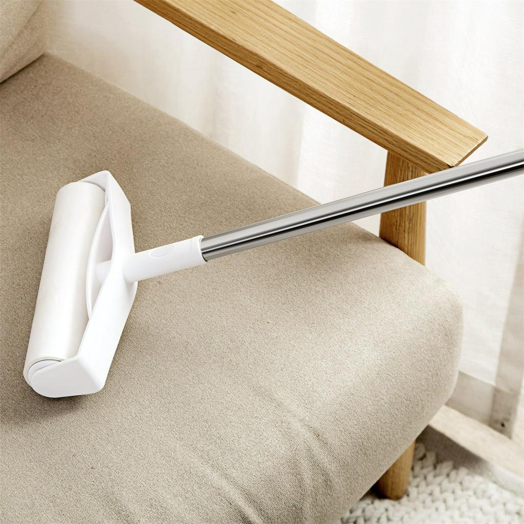 Chổi lăn JUJIAJIA dạng dính làm sạch nhà tay cầm dài tiện dụng