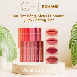 Son Tint Bóng, Siêu Lì, Căng Mọng Môi Hàn Quốc Romand Juicy Lasting Tint