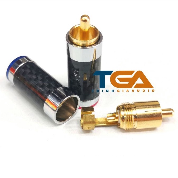 Jack rắc AV, Hoa sen, RCA cacbon sử dụng dây 6mm. Bảo giá 1c