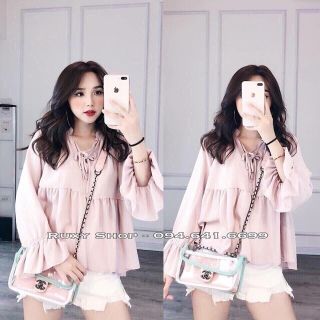 5 Áo babydoll  tay loa cực xinh