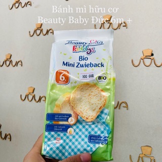 Bánh mì ăn dặm hữu cơ Beauty Baby Kiddy cho bé 6 tháng của nội địa Đức
